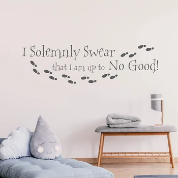 

I Solemnly Swear Quote Wall Decal Hary Potter Stickers Harry Potter Series Decals for Nursery Kids Room Bedroom Quotes Sticker