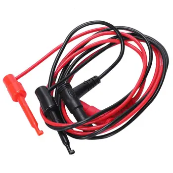 

New 2x Security 4MM Banana Plug to Test Hook Wire Cable Set For Multimeter 3A 1M