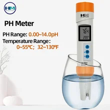 HM цифровой PH-200 рН-метр цифровой ЖК-тестер качества воды рН ± 0.1pH для всех рН-тестовых бассейнов аквариумные лаборатории вино скидка 30