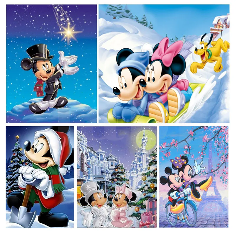 Набор для алмазной живописи Disney 5D полноразмерный квадратный крест Goofy мозаика с
