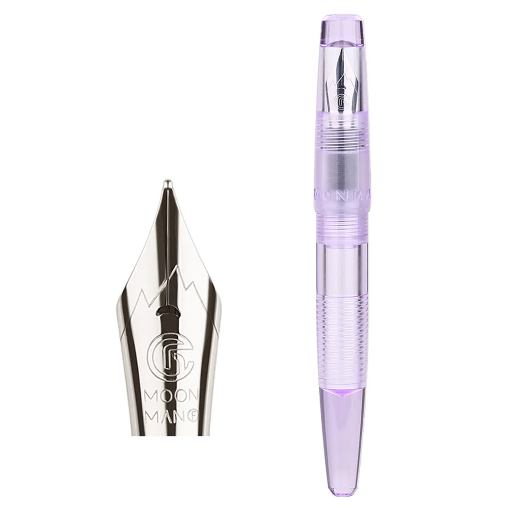 

Moonman C2 Office Student Stationery Fountain Pen Calligraphy Fine Nib With Eyedropper Transparent Durable Writing Thread Design