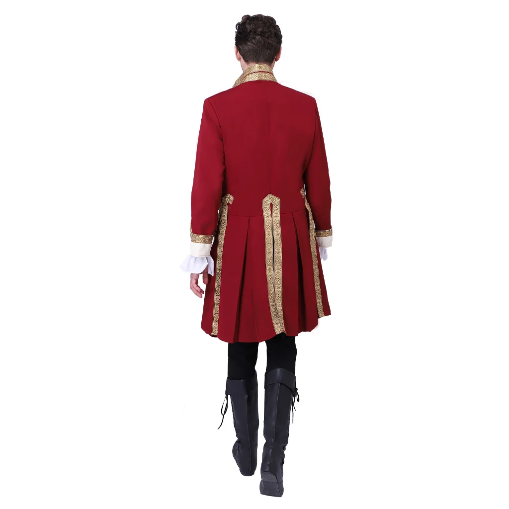 Washington Red Cloak Royal Military Jacket Costume For Mens