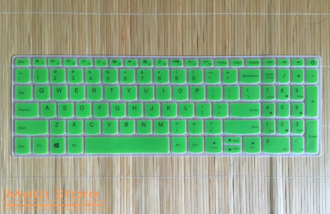 Силиконовая клавиатура для ноутбука Защитная крышка для lenovo IdeaPad S540 15IWL S540-15IWL S 540 15 IWL 15 15,6 дюймов - Цвет: green