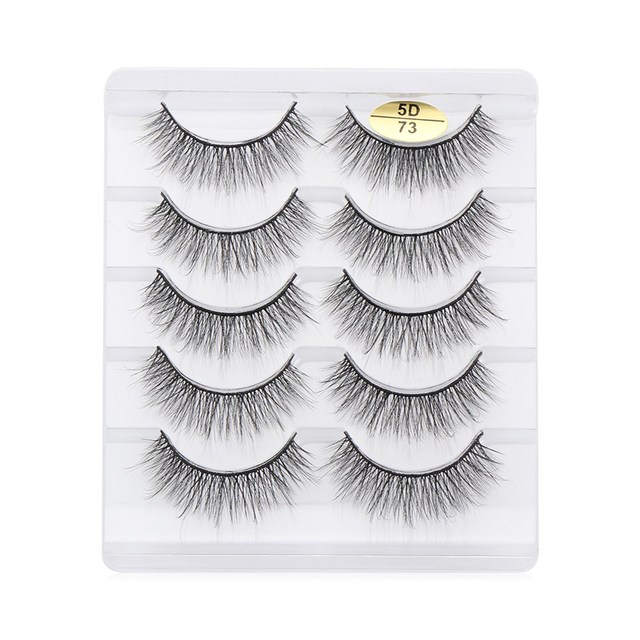 3D/5D/6D Faux Mink Hair False Eyelashes Long Full Volume Fluffy Wispies Lashes Handmade Eyelashes Extension Tools