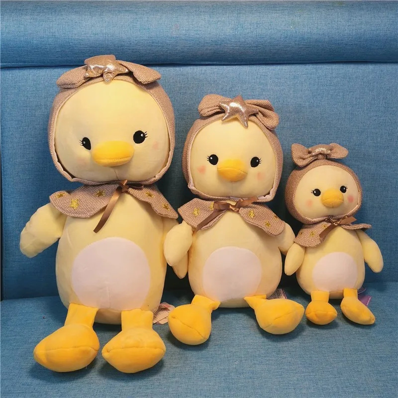 new cool 30/40/50cm Cute creative duck with star hat soothing doll stuffed soft Pillow Valentine's Day christmase gift | Игрушки и