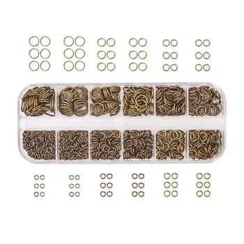 

1 Box Mixed Sizes 4-10mm Brass Jump Rings Close but Unsoldered Jewelry Making