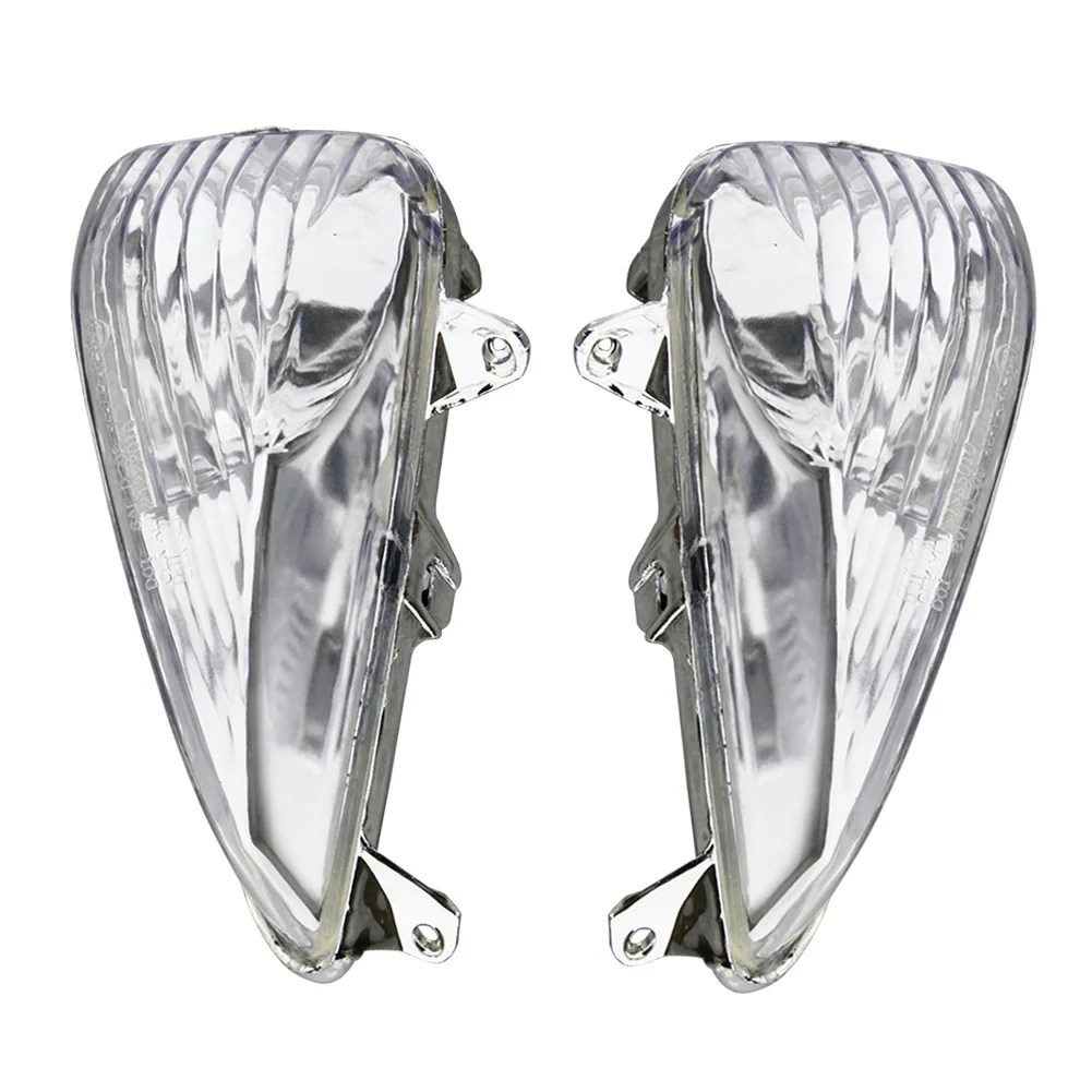 Emark Clear Motorcycle Front Turn Signal Lights Indicator Lamp Lens Cover For Honda Cbf600s