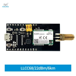 Carte de Test USB vers TTL lllc68, Kit de Test pour Module rf E220 900M22S LoRa 915MHz avec antenne 4dBi E220 900MBL 01 