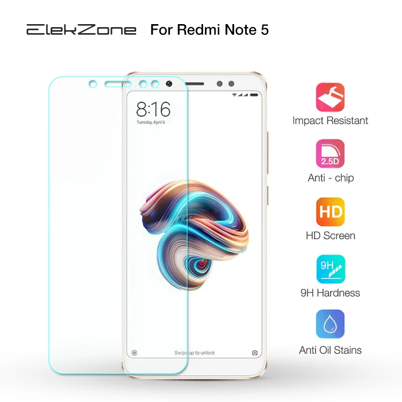 Закаленное стекло Xiomi Redmi Note 5 Защитная пленка для экрана Xiaomi Защитное телефона