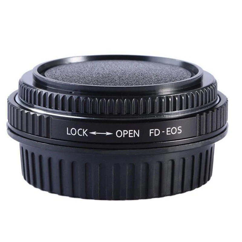 FD - EF Mount Adapter Ring for Canon FD Mount Lens and EOS EF EF-S Mount Camera Optical Correction Glass Aperture Control Ring