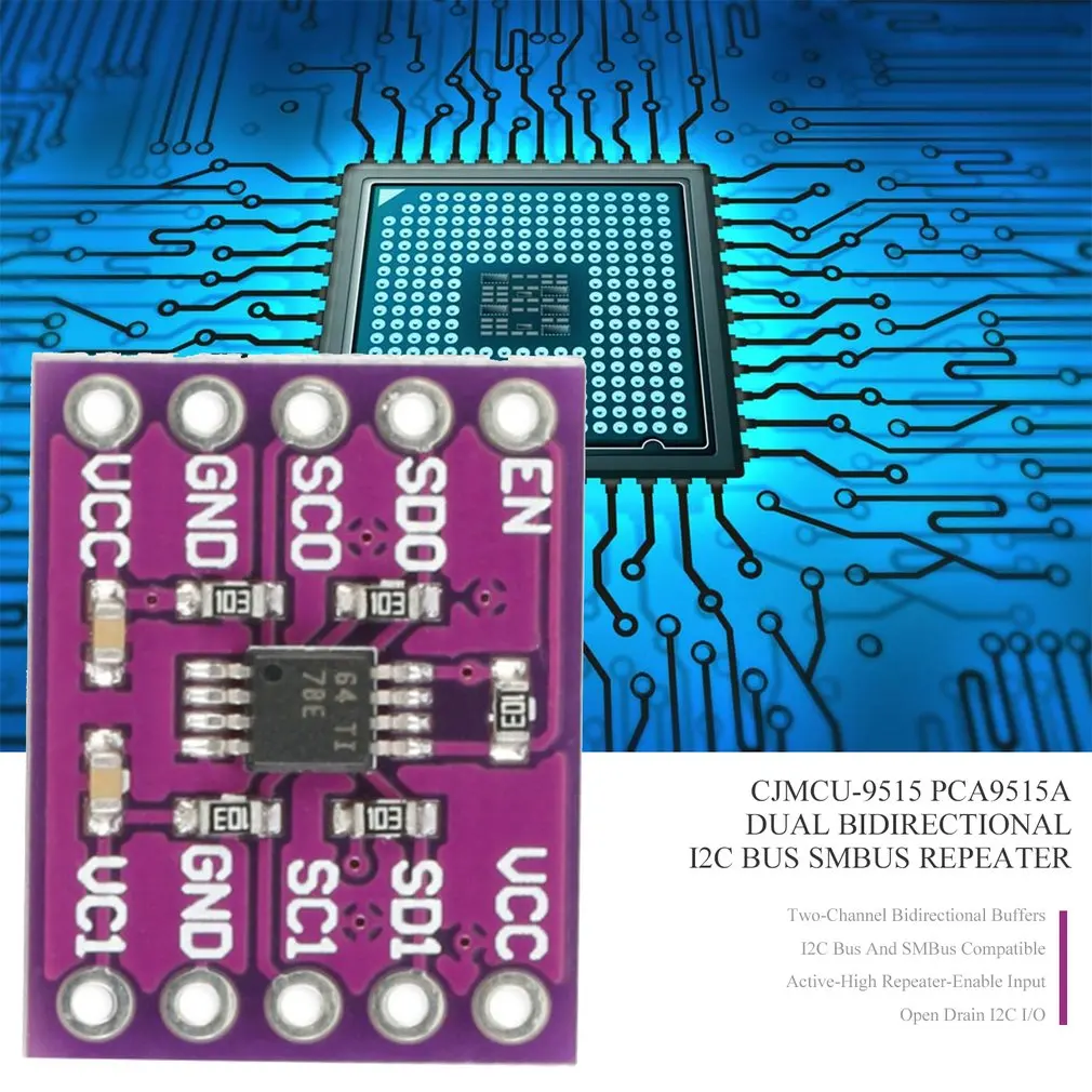 CJMCU-9515 модуль IEC PCA9515A 400 кГц двойной двунаправленный повторитель модуль макетная плата SMBus повторитель