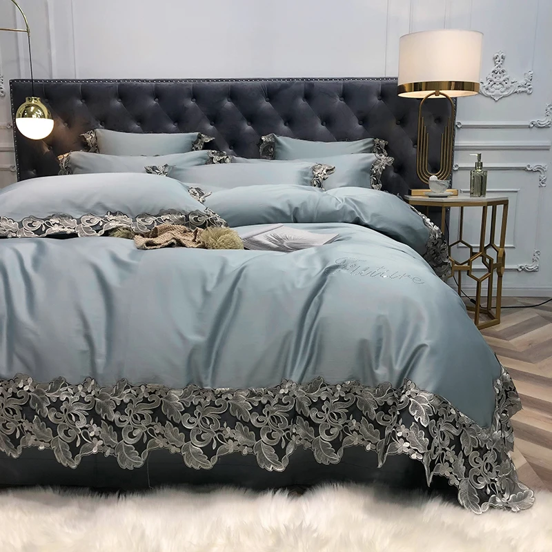 Details about   2020 New Luxurious Grey Pink Blue 600TC Egyptian Cotton Bedding Set Large Top 