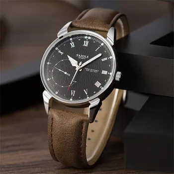 

Fashion mens watches top brand luxury business quartz wrist watch leather watchband Men Casual Watch relogio masculino