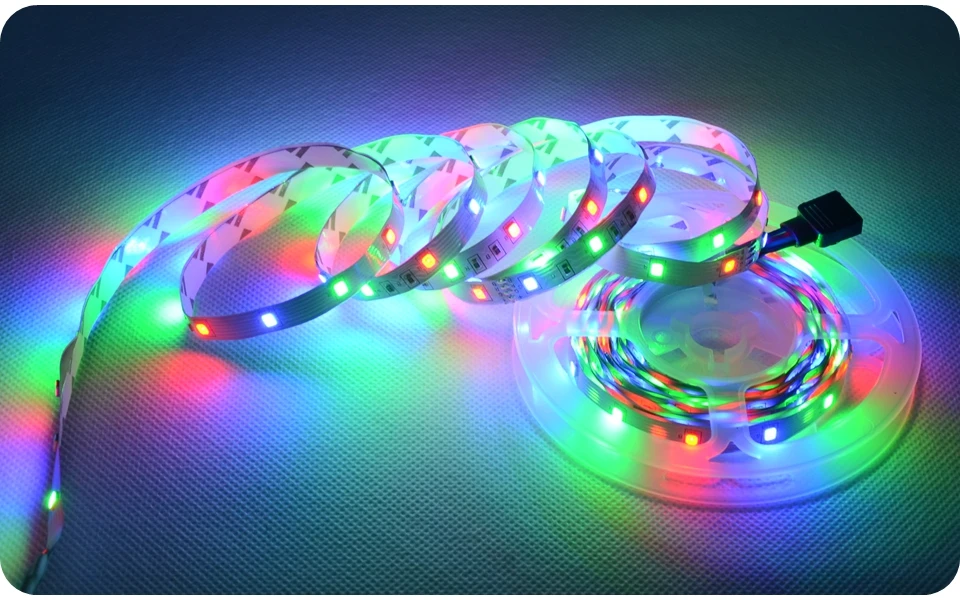 SMD2835 RGB Светодиодная лента 60 Светодиодный s/m Bluetooth RGB светодиодный контроллер 24 ключа ИК пульт дистанционного управления 12 В адаптер питания