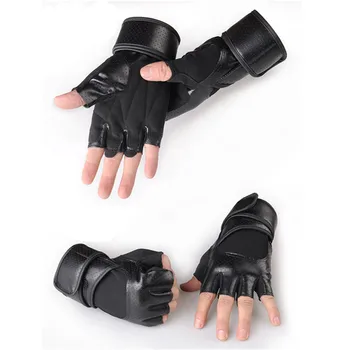 

1Pair Of Posture Corrector Wrist Finger Protection PU Leather Anti-skid Middle Finger Fitness Training Fitness Care