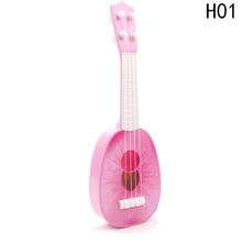Горячая супер милые дети 4 струны фрукты Стиль гитара музыкальный инструмент укулеле Дети Рождественский подарок игрушка