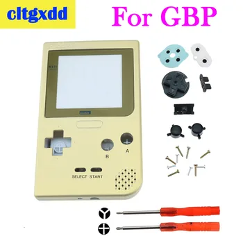 

cltgxdd Gold Silver Full Housing Shell Buttons Mod Repair With screwdriver for Nintendo GameBoy Pocket GBP Controller housing