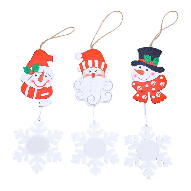 

Interesting New Christmas Decorations Wooden Letters Twine Snowflake Pendant Christmas Tree Ornaments Embellishment Accessories