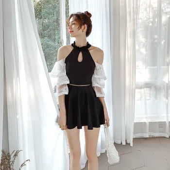 

Women Swimsuit One Piece Bikini Plus Size Womens Swim Wear Swimsuits Woman Big At 2019 New Ins Bubble Hot Bathing Suit Solid