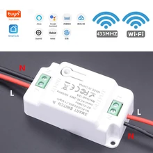 Nouveau commutateur intelligent WiFi + 433 Support de télécommande Tuya / Smart Life APP Module domotique fonctionne avec Alexa Google Home