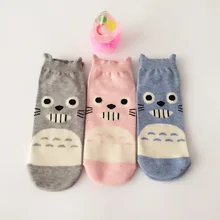 Милые женские короткие носки с котом; милые хлопковые носки Kawaii; забавная уличная одежда; Модные Повседневные носки; Calcetines Happy Cartoon; Дышащие носки