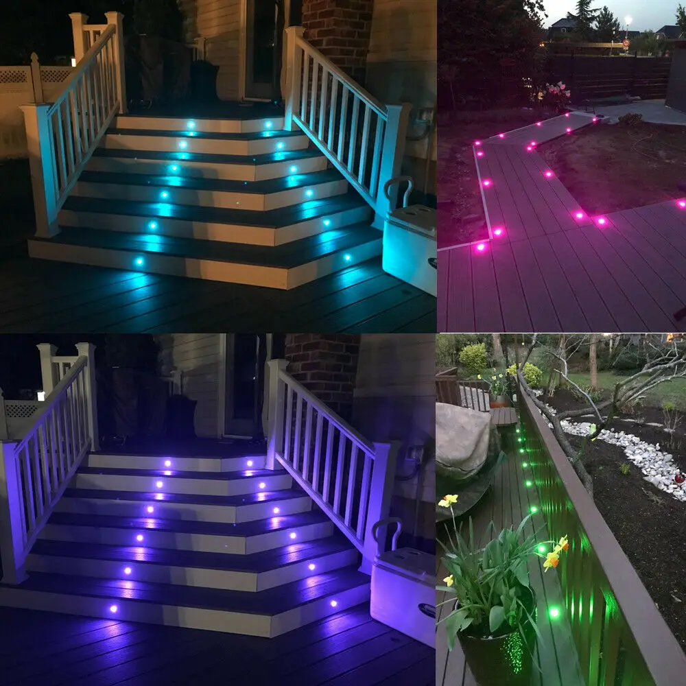 10X Cool White LED Deck Light 0.6w 31mm Yard Garden Landscape Pathway Spot Lamp 