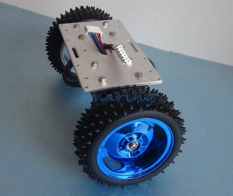 190x85 Robot Smart Car Chassis With Speed Encoder 2 Wheels Drive Car For DIY Kit Educational Teaching Tool