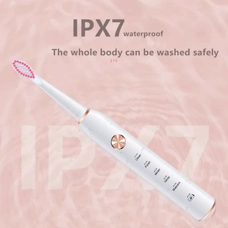 Electric Toothbrush XM-801 Oral B Sonic Waterproof Rechargeable Timer Brush Portable with Case Tooth Brush Sensitive Clean Electric Toothbrush XM-801 Oral B Sonic Waterproof Rechargeable Timer Brush Portable with Case Tooth Brush Sensitive Clean