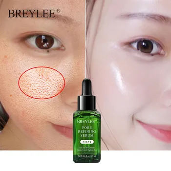BREYLEE reducir los poros cara suero poro apretar refinado humectante blanqueadora Anti arrugas de Control de aceite esencia para el rostro de cuidado de la piel