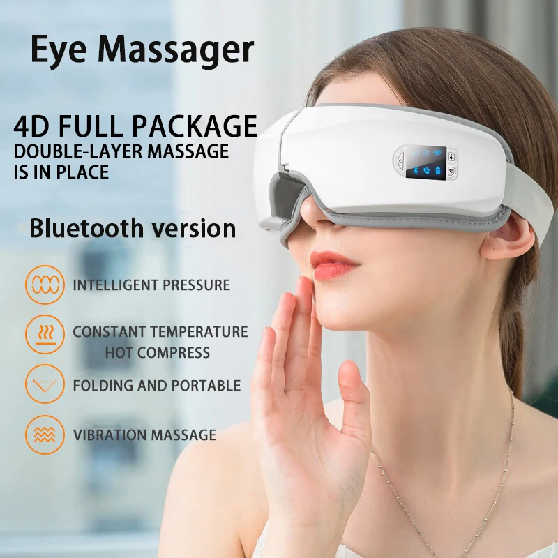 Умный Вибрационный массажер для глаз с подушкой безопасности 4D инструмент ухода