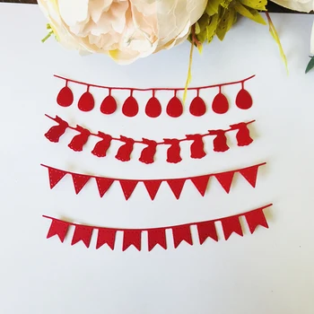 

4 piece set metal cutting dies cut die mold new 2020 Easter Scrapbook paper craft knife mould blade punch stencils