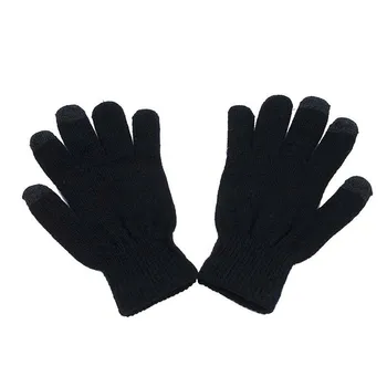 

Touch Screen Soft Cotton Winter Gloves Warmer Smart For All Phones (Black)
