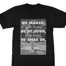 קולין Kaepernick חולצת-אנחנו מרץ Yall מטורף Kap Tshirt(China)