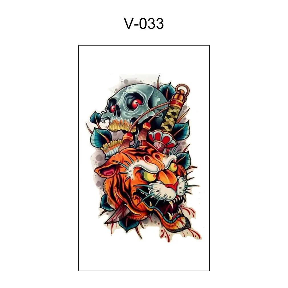

New Waterproof Sweatproof Simulation Temporary Tattoo Stickers Fashion Fake Tattoos Body Art Sticker for Adult Men Women