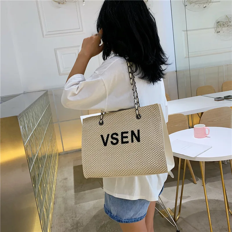 

Summer Women's New 2019 Korean Letter Single Shoulder Handbag Large Capacity