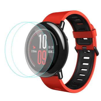 

Gosear 2PCS Tempered Glass Screen Protector Film Anti-Scratch High Definition for Xiaomi Xiomi Xiami Huami Amazfit Accessories