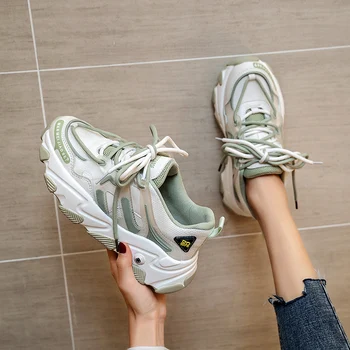 

2020 Sneakers Women Platform Shoes Fashionable Thick Sole Basket Femme Trainers Zapatos Mujer Designer Casual Chunky Shoes Woman