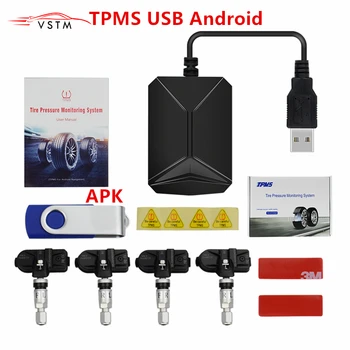 

TPMS USB Android tire pressure monitor/Android navigation tire pressure monitoring alarm system transmission navigation