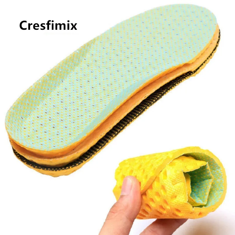Cresfimix, классный дышащий светильник, легкая обувь, вставные стельки для мужчин размера плюс, спортивные стельки Semelle De Chaussures C5569