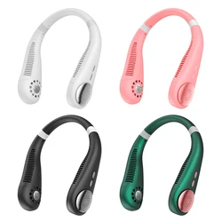 Mini Portable Fan USB Neck Hanging Silent Cooling Fan Portable Light Ventilador USB Chargeable Desktop Fans Cooler for Outdoor