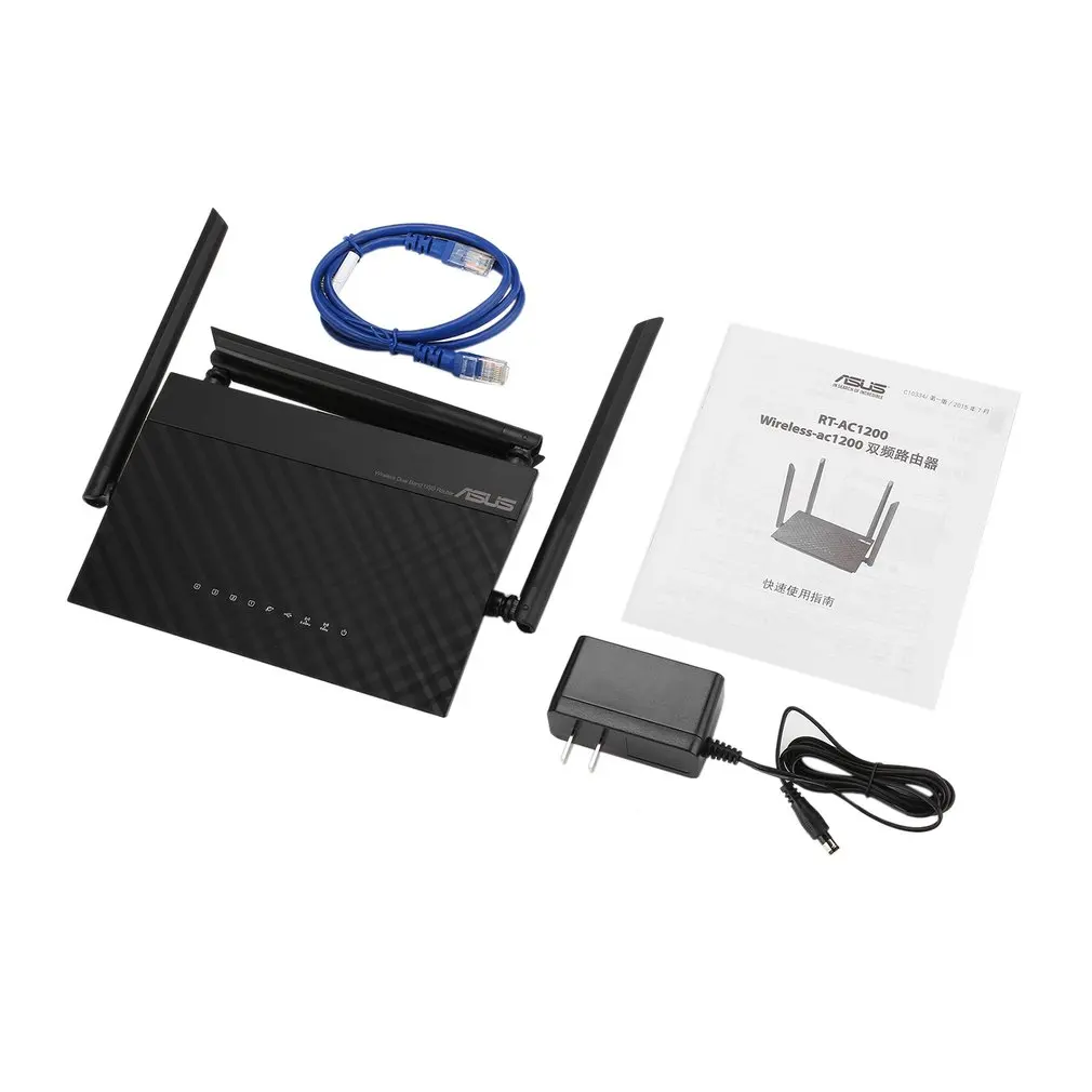 

ASUS RT-AC1200 1200Mbps Wifi Router Dual-Band Wifi 4-port Gigabit Router USB 2.0 Port 2.4G & 5G Frequency Excellent Wifi Router