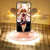 Cargador inalámbrico Universal LED de alas de Ángel, Sakura, figura de acción, portátil, 10W, almohadilla de carga rápida para iPhone, Samsung, Huawei, Xiaomi ► Foto 2/6