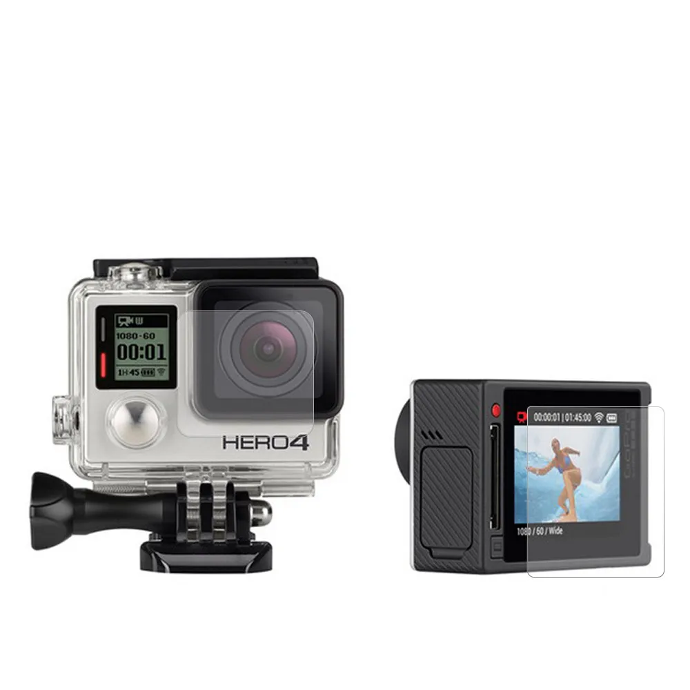 Screen-Protector-Ultra-Clear-LCD-Camera-Housing-Glass-Lens-Protector-Film-for-GoPro-HERO-4-Silver_副本