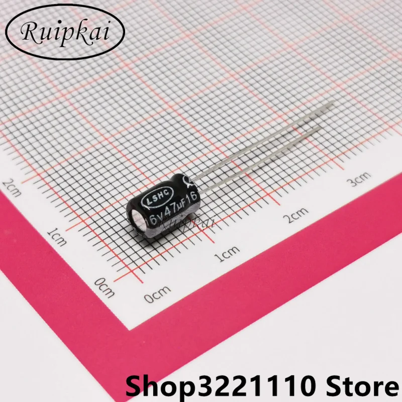 100pcs 47UF 16V 5X7 5X11 4X7 mm Aluminum Electrolytic Capacitor 16V47UF CL SH series 105
