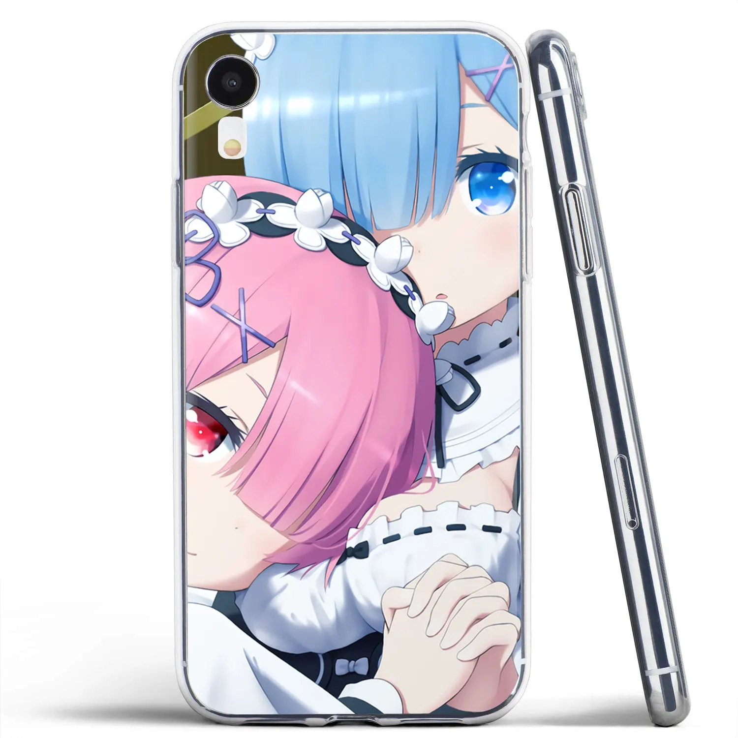 Милый силиконовый чехол для телефона с аниме RE ZERO Ram Rem Samsung Galaxy A3 A5 A7 A9 A8 Star Lite A6 Plus