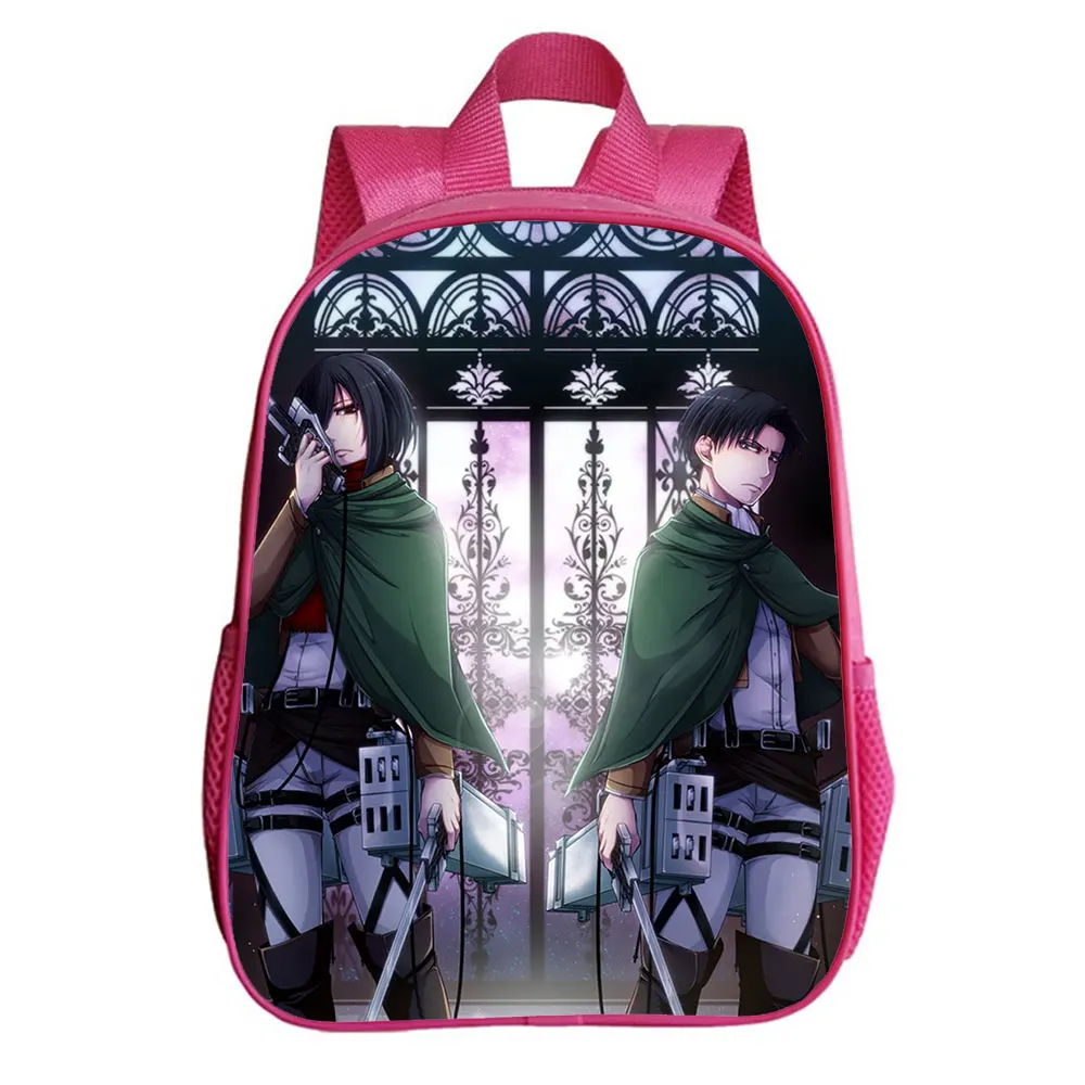 Japanese anime Anime Attack on Titan Backpack Kids 3D Cartoon Bag Kindergarten Rucksack Baby Boys Girls Knapsack Mochila