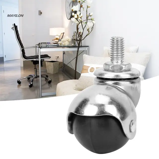 4Db Univerzális Golyó Forgó Bútorok Görgők Kerekek 1,5 Hüvelykes M10 Csavarrúd-Korróziógátló Hengerkerék Háztartási Kiegészítők - Image 2