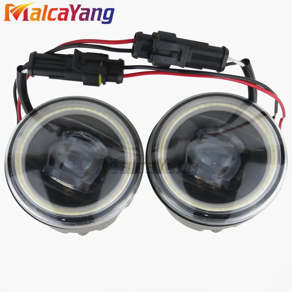 

For Infiniti FX30D FX50 FX45 FX37 FX35 EX37 EX35 M37/56 2006-2015 90mm Round Fog Lamp Assembly Super Bright Fog Light 2pcs