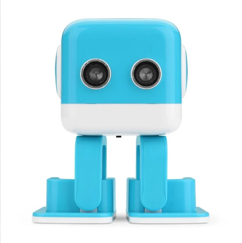 WL Toys Cubee Mini RC Интеллектуальный робот мальчик умный Bluetooth динамик музыкальный танцевальный программирующий аппарат управление жестами светодиодный - Цвет: Blue