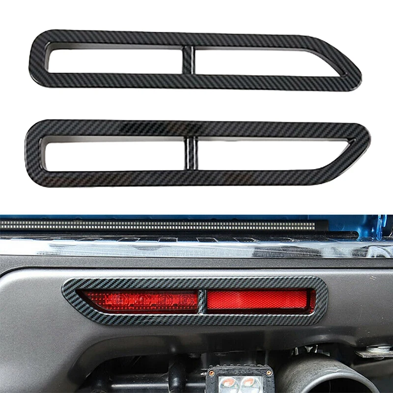 Carbon Fiber Rear Tail Fog Light Lamp Frame Cover Trim for Ford F-150 2017-2019 | Автомобили и мотоциклы
